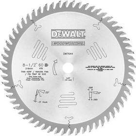 Dw7644 Dewalt 8-1/2-inch 60t Fine Crosscut Blade