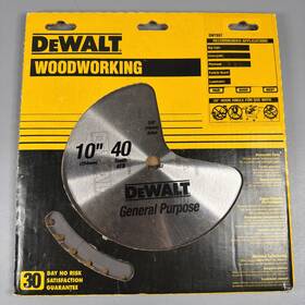 Dw7657 Dewalt 10 In 40t General Purpose Woodworking Saw Blade Part #dw7657