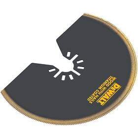 Dwa4211 Dewalt Oscillating Titanium Nitride Coated Semicircle Blade Black