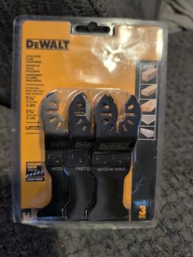 Dwa4252 Dewalt Oscillating Blade Assortment 3 Pieces Universal New Package