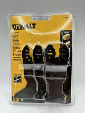 Dwa4262 Dewalt New Oscillating Blade Assortment 1-1/4 Inch And 2-1/2 Blades 7 Piece
