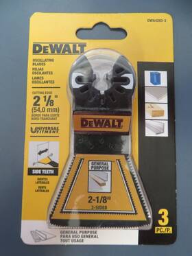 Dwa4283-3 Dewalt Dwa4283 Oscillating Blades 3 Pack 2 1/8 Inch