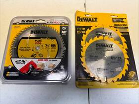 Dwafv3760 Dewalt Flex Volt 7 1/4 Inch 60 Tooth Blade - Ultra Fine Finish And 2 More