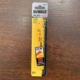 Dwafv466 Dewalt 6 Inch 4/6tpi Flexvolt Reciprocating Saw Blade Pack Of 5 Usa