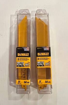 Dwar9114 Dewalt 30 # 9 Inch X 14tpi Metal Cutting Recipro Saw Blades New
