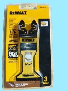Dwaxr4272-r Dewalt 1 3/4 Oscillating Blades Precision Teeth For Cutting. 3 Pack