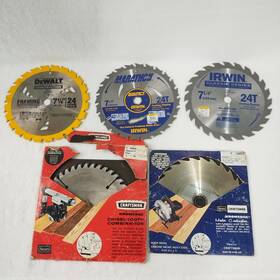 Dw3171 Dewalt Irwin Craftsman Lot Of 5 Saw Blade 7 - 1/4 Inch 24t Framing/ripping