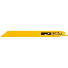 Amib00004rh9w Dewalt Reciprocating Saw Blades Straight Back Bi-metal 8-inch 18 Tpi 5-pack