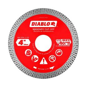 Diablo 008925154976 Diamond Continuous Rim Masonry Cuf - Off Disc For Granite Marble Por