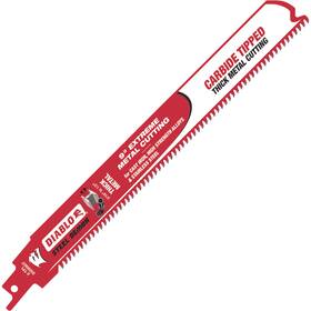 3090574 Diablo Carbide-tipped Metal Cutting Reciprocating Saw Blade 9 Inch L 8 Tpi