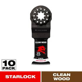 10-pac Diablo 313027953922 1-1/4 Inch Demo Demon Starlock Bi-metal Oscillating Blades For Clean Wood
