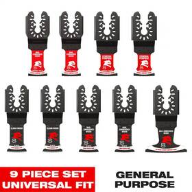 Diablo 705353334993 9 Piece Universal Fit General Purpose Oscillating Blade Set