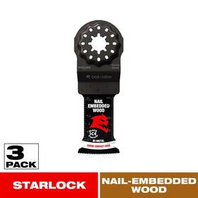 Diablo 711181646955 1-1/4 Inch Demo Demon Starlock Bi-metal Oscillating Blades For Nail-embedded Wood
