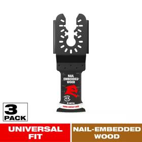 Diablo 711181827637 1-1/4 Inch Demo Demon Universal Fit Bi-metal Oscillating Tool Blades For Nail-emb