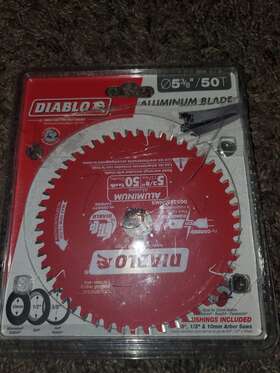 D053850nmx Diablo 5-3/8 Inch X 50 Tooth Aluminum Cutting Saw Blade