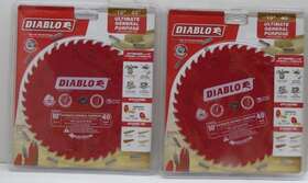 D1040ux Diablo Lot Of 2 Ultimate General Purpose Carbide Saw Blade 10 Inch X 40t
