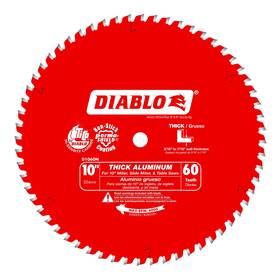 D1060n Diablo 10 Inch X 60-teeth Saw Blade For Thick Aluminum