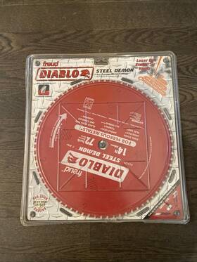 D1472f Diablo Freud Steel Demon 14 Inch 72 Tooth Tcg Ferrous Metal Cutting Saw Blade