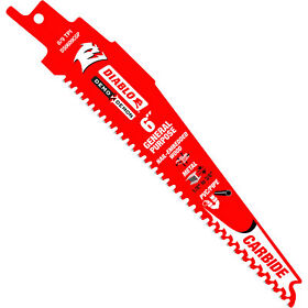 Ds0609cgp Diablo Demo Demon Carbide General Purpose Reciprocating Saw Blade 6in 9 Tpi