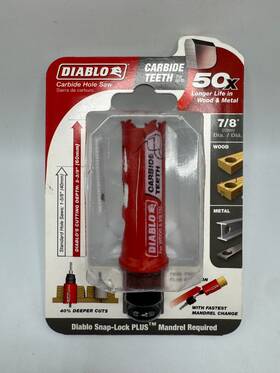 Dhs0875ct Diablo 7/8in Carbide Tooth Hole Saw Ac4