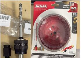 Dhs4250ct Diablo Carbide Teeth Hole Saw Wood And Metal 4-1/4 Inch Dia. With Snap - Lock