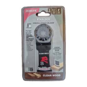 Dos125jbw Diablo 1-1/4 Inch Starlock Bi-metal Oscillating Blades For Clean Wood