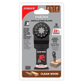 Dos125jbw3 Diablo J 1-1/4 Inch Star Lock Bi-metal Oscillating Blades 3-pack