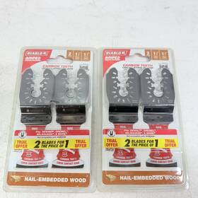 Dou125cwp2 Diablo 2 X 1-1/4 Inch Universal Fit Carbide Oscillating Blade Nail Embedded Wood