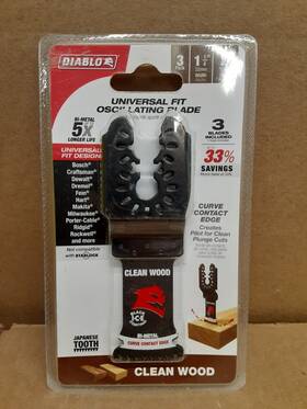 Dou125jbw3 Diablo By Freud 1-1/4 Inch Universal Fit Bi-metal Oscillating Blades 3pk
