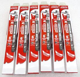 Ds0614bf15 Diablo Lot Of 6 15 Pack Inch Medium Metal Reciprocating Saw Blades