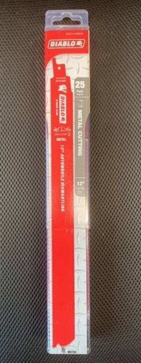 Ds1214wbf25 Diablo 25 Pack Metal Cutting 12 Inch X 14/18 Tpi Auto Reciprocating Saw