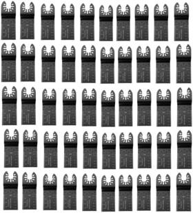 Diagtree 313031835825 50pack Bi-metal Oscillating Tool Blade Multitool Mul