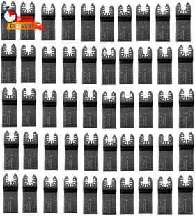 Diagtree 705354018687 50pack Bi-metal Oscillating Tool Blade Multitool Mul
