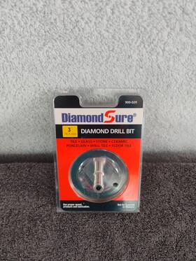 Diamondsure 897779000207 3 Inch Diamond Hole Saw - Glass Tile Granite Ceramic Stone Porcelain