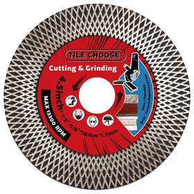 Diapro 008574175865 4.5 Inch Tile Saw Blade Diamond For Cutting And Grinding Porcelain Gra