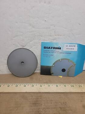 Dit-43323818 Diatrim Tools 43323818 1 New Wheel Diamond 4 Inch X3/32 1/8 Wrap 3/8 Hole 50-433238