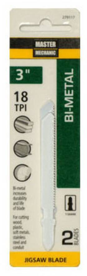 18-tpi Disston Company 279117 5 Pack 2-pack 3-inch Bi-metal Jigsaw Blade