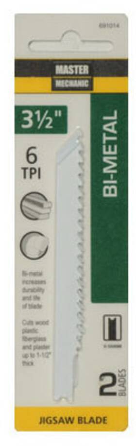 691014 Disston Company 2-pack 3.5-inch 6-tpi Bi-metal/cobalt Jigsaw Blade -691014