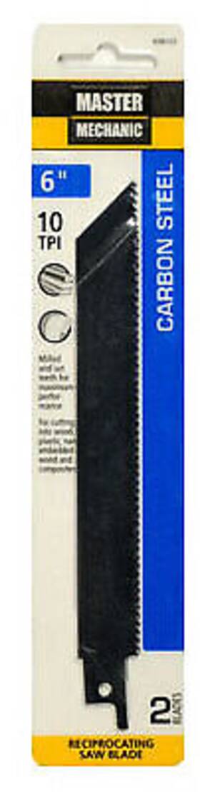 698722 Disston Company 2-pack 6-inch 10-tpi Carbon Wood-cutting Reciprocating Saw Blade -698722