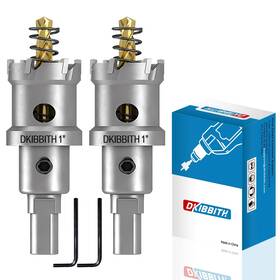 Dkvip-0006 Dkibbith Tct Hole Saw Set 2-pack Of 1 25mm Heavy Duty Tungsten Carbide Tipped