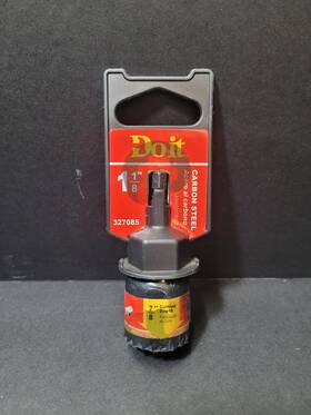 327085 Do It Best Nip 1-1/8 Inch Hole Saw With Arbor Carbon Steel For Wood And Plastic 7/8 Cutting Depth