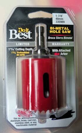 335989 Do It Best 1-7/8 Inch Bi-metal Self-arbored Hole Saw Mk Morse