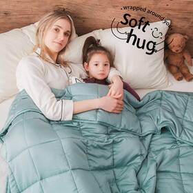 Wb-bam-48 Dornroscn 72 15lbs-5 Viscose Made From Bamboo Cooling Weighted Blanket 15lbs-48 ̵