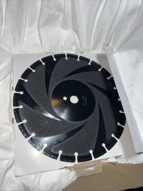 Pag14125-20 Dpt 14 Inch Asphalt Diamond Saw Blade Cut Green Concrete Segmented 1ftft Arbor