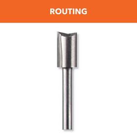 1-flute Dremel 080596006549 1/4 Inch Straight Router Bit Hss 1/8 Shank