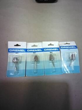 Dremel 080596009410 5/8 Inch X 1-1/2 Aluminum Oxide Grinding Stone Lot Of 4