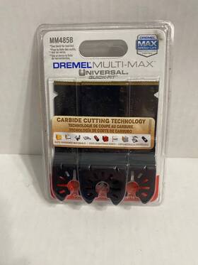 Mm485b Dremel 080596037444 Multi-max Universal Quick-fit Carbide Oscillating Tool Blade 3pack