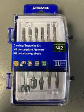 26150729ab Dremel 729-01 11 Pc Carving/engraving Accessory Micro Kit