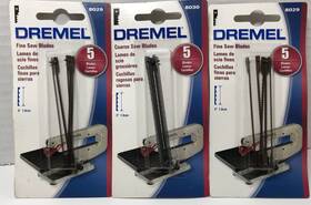 8030 Dremel 8029 Lot Of 3 Fine Saw Blades No X2 And Coarse -nos Made In Usa