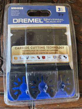 Mm458b Dremel Multi-max 1.7 X 1-1/2 Inch L Carbide Flush Cut Saw Blade 3 Pk
